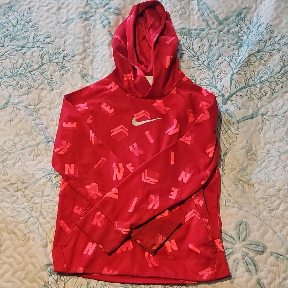 Nike Boys (S) Red Sweatshirt w/ Lettering